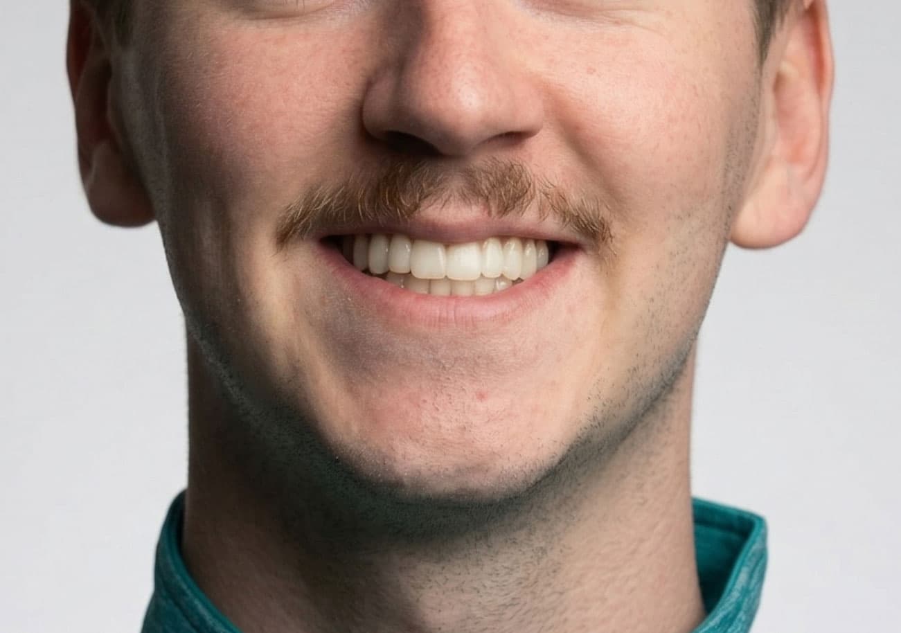 Patient smile after